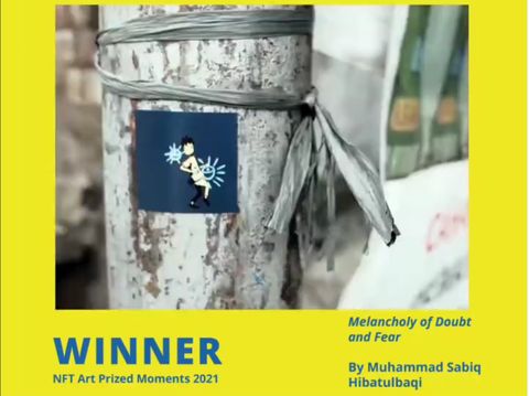 Muhammad Sabiq Hibatulbaqi, pemenang pertama NFT Art Prized Moments 2021
