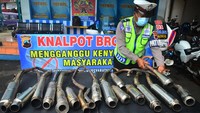 Selanjutnya ratusan knalpot tersebut akan dimusnahkan karena melanggar ketentuan.