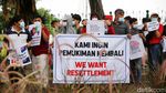 Aksi Pengungsi Afghanistan Tuntut Keadilan di Monas