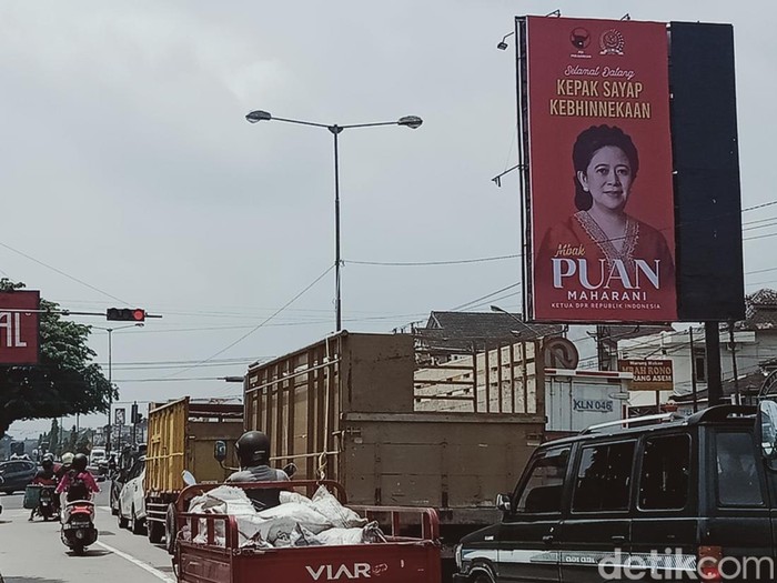 Baliho Puan Maharani di Klaten, Rabu (19/1/2022).