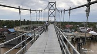 Jembatan Bromo Banjarmasin dari atas