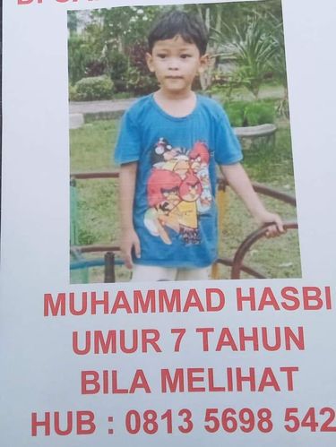 Hasbi, bocah yang hilang di Samarinda.