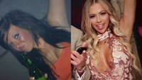 Penampilan Holly Hagan sebelum membintangi Geordie Shore yakni 12 tahun lalu dan saat ini. Dok. Instagram