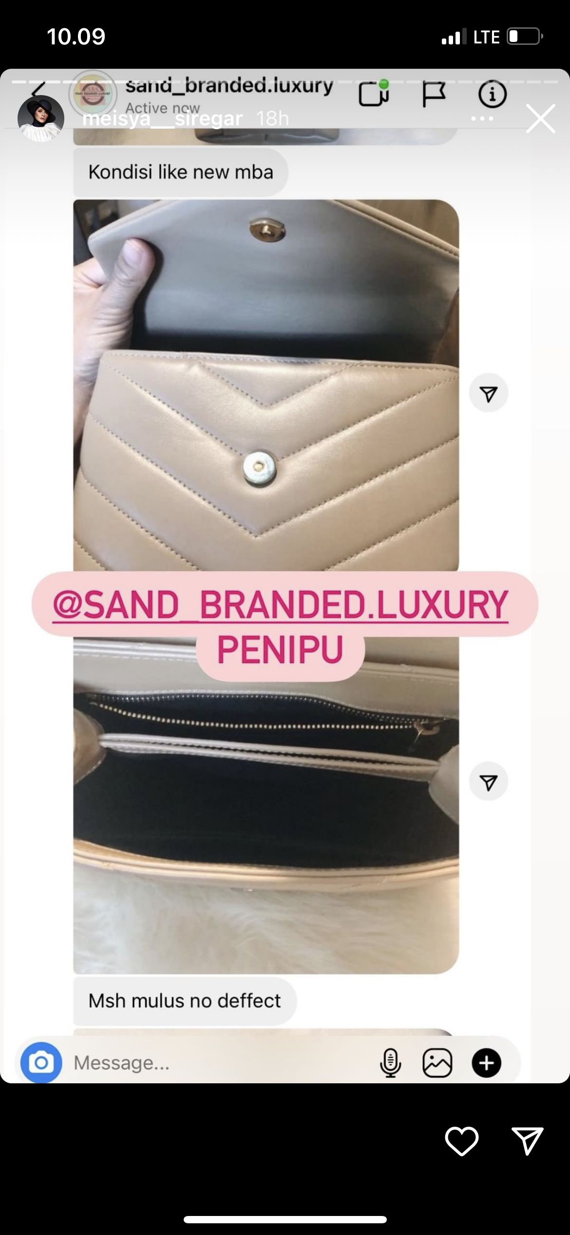 Meisya Siregar  Kena Tipu Saat Beli Tas Branded di Instagram