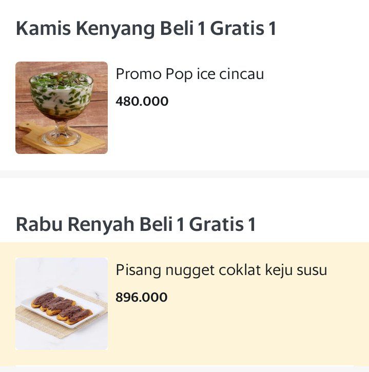 Niat Jajan Es Cincau dan Pisang Nugget Murah di Aplikasi Ojol, Harganya Bikin Kaget