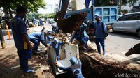 Perbaikan saluran air itu untuk mengantisipasi genangan maupun banjir di Menteng, Jakarta.