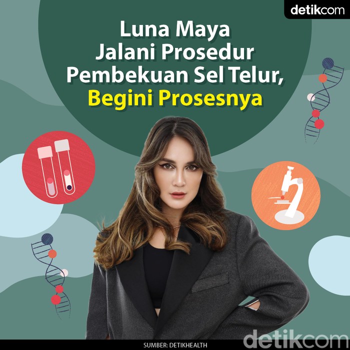 Proses pembekuan sel telur Luna Maya
