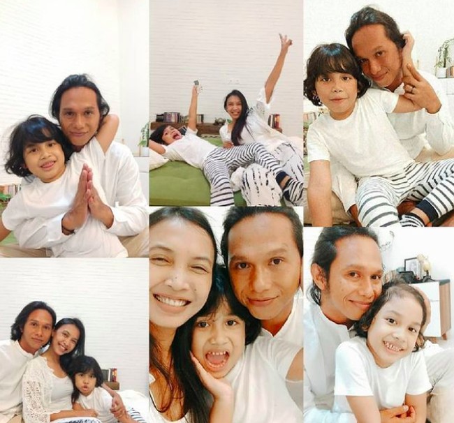 Inilah potret keluarga kecil Ruth Marini bersama suami dan anaknya.  Foto: dok. Instagram/@ruthmarini18