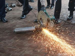 Seratusan Knalpot Brong di Jepara Dimusnahkan