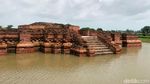 Kondisi Situs Candi Batujaya Karawang yang Nyaris Tenggelam oleh Banjir