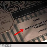 Curahan hati dari pengantin yang terlalu lama ngejagain jodoh orang. Udah lama-lama pacaran, eh ternyata nikahnya sama yang lain. Foto: 1cak.com