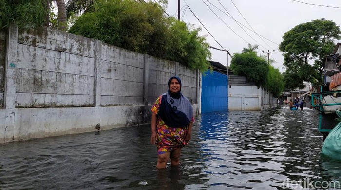 Banjir di Tegal Alur, Jakbar (Karin Nur Secha/detikcom)