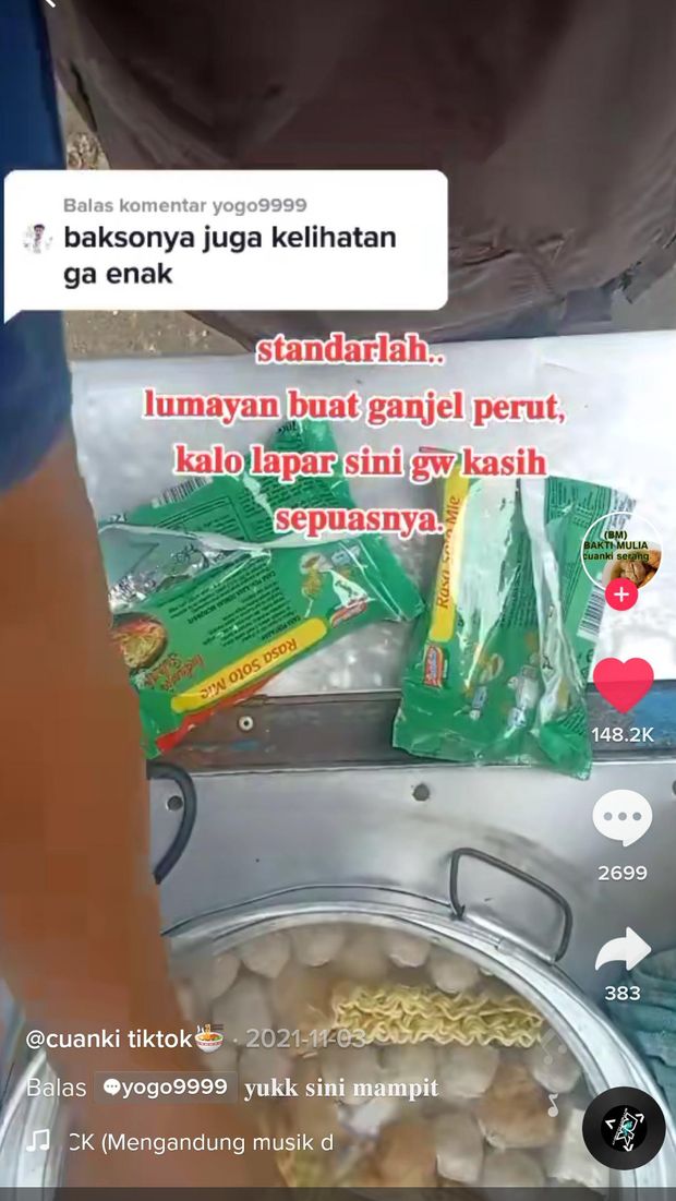 Cuanki Gratis Buat Netizen yang Nyinyir