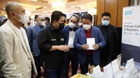 Bank Syariah Indonesia (BSI) meluncurkan program Talenta Wirausaha BSI untuk pemuda muslim di pesantren dan masjid seluruh Indonesia, Rabu (19/1/2022). Melalui momen ini, Menteri Badan Usaha Milik Negara (BUMN) Erick Thohir menyoroti tingkat kewirausahaan Indonesia.
