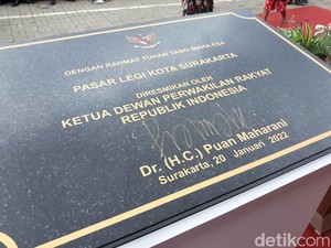Tak Ada Ganjar saat Puan Maharani Resmikan Pasar Legi Solo