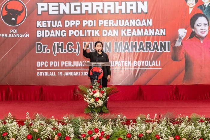 Ketua DPR RI sekaligus Ketua DPP PDIP, Puan Maharani mengunjungi kantor DPC PDIP Kabupaten Boyolali di sela-sela kunjungan kerjanya di Jawa Tengah.