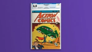 Kalau ini, sampul komik Action Comics #1 dari DC Comics yang laku senilai Rp 45,5 miliar. Komiknya terbit perdana dari 1938 yang menampilkan potret Superman sedang mengangkat mobil. Foto: Istimewa