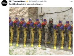 Meme David De Gea Sang Pahlawan Setan Merah