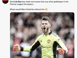 Meme David De Gea Sang Pahlawan Setan Merah
