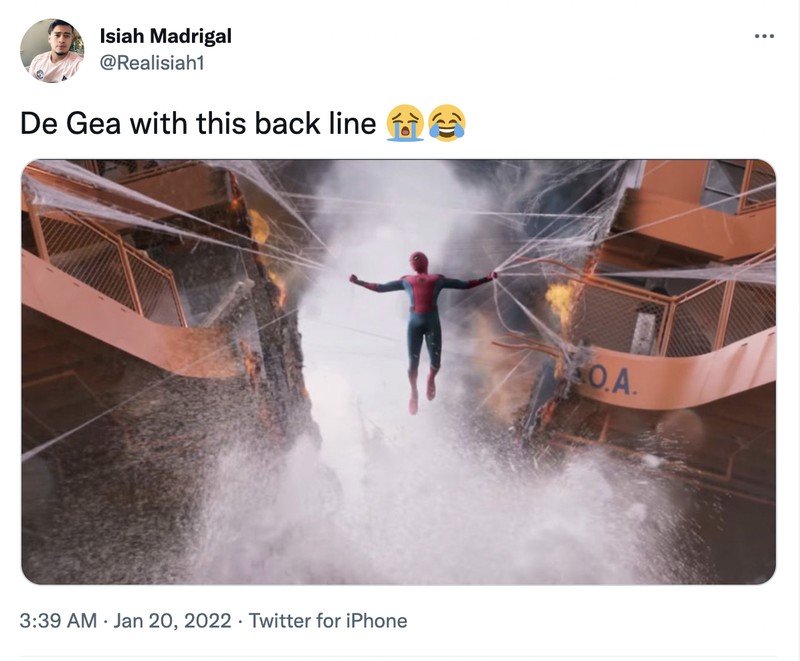 Meme De Gea Pahlawan