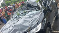 Mobil Pajero Nyemplung ke Parit di Tangsel, Sopir Tewas