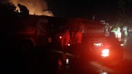 Penampakan Kebakaran Pasar Karangawen di Demak