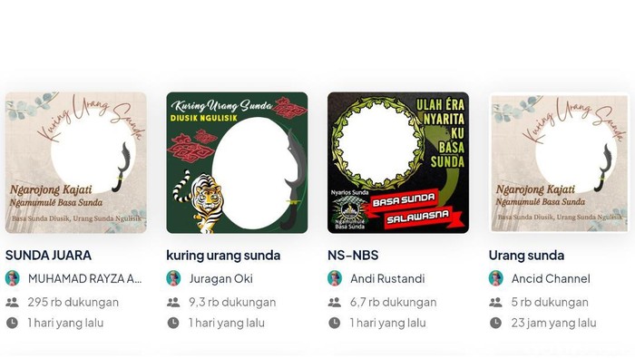 Twibbon yang dibuat, digunakan warga untuk diupdate di media sosialnya, ada yang dijadikan status WhatsApp, Instagram, Facebook dan media sosial lainnya.
