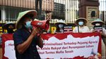 Aktivis dan Petani Unjuk Rasa Tolak Kekerasan Aparat