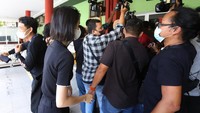Ardhito Pramono ditemani juga oleh sang istri, Jeanneta Sanfadelia. Foto: Palevi/detikcom