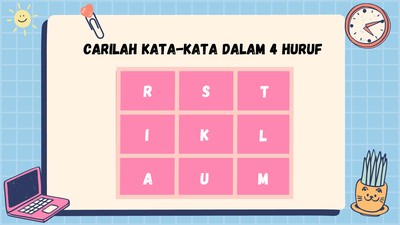 Usir Stres dengan Teka-teki Ini, Siapa Tahu Langsung Hilang