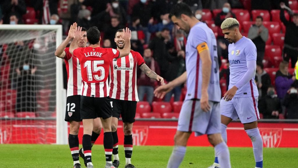 Barcelona sudah berkembang dibanding saat tumbang dari Athletic Bilbao di Copa del Rey (Foto: AFP/CESAR MANSO)