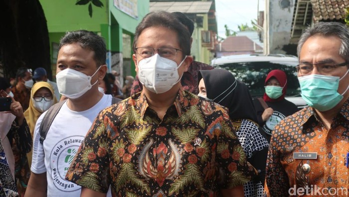 Menteri Kesehatan Budi Gunadi Sadikin di Bantul, Jumat (21/1/2022).