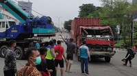 Kecelakaan yang diduga karena truk mengalami gagal rem itu mengakibatkan lima orang tewas.  