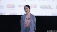 Selain berbicara soal film, ia juga membagikan pengalamannya sebagai seorang ibu. Pool/Noel/detikFoto