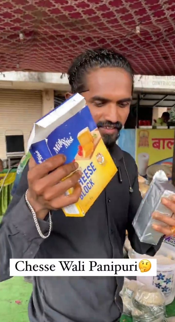 Penjual Panipuri Dihujat Gegara Tambahan Topping Keju