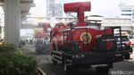 Mobil Gunner Spray Kembali Beraksi Cegah Omicron di Ibu Kota