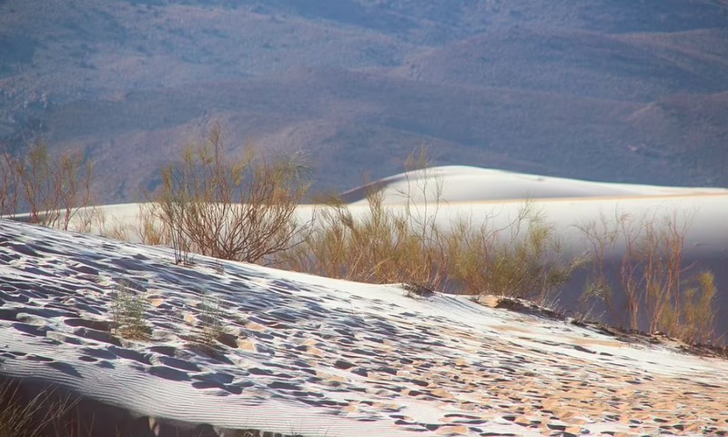 Salju di Gurun Sahara