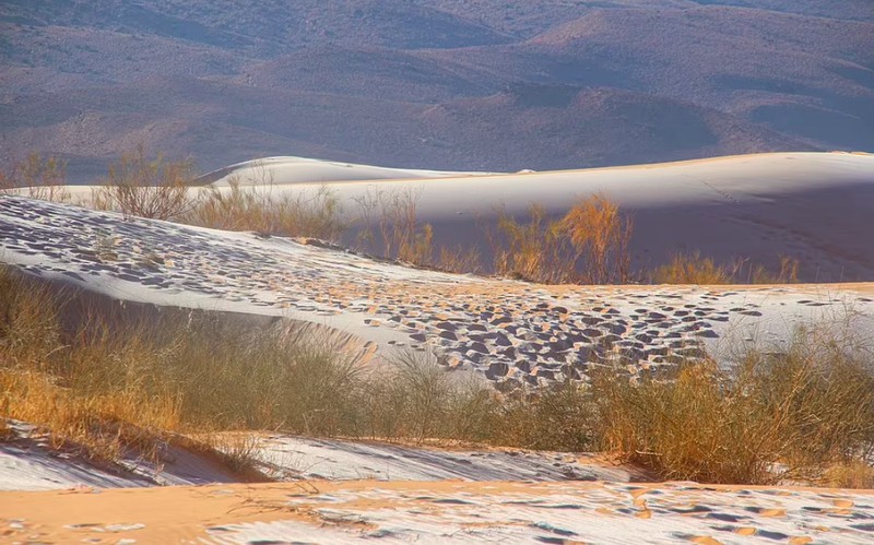 Salju di Gurun Sahara