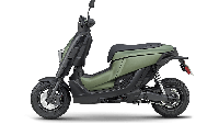 Yang unik dari motor ini yakni menggunakan velg kecil ukuran 10 inci dengan profil gambot. Lalu suspensi depannya masih pakai model teleskopik, dan suspensi belakang pakai shock absorber ganda.