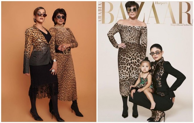 Tak hanya sendiri, vlogger cantik keturunan Arab itu juga sempat mengajak sang ibu, Alawiyah Alatas, untuk melakukan pemotretan yang mirip dengan keluarga Kylie Jenner. Seperti yang terlihat dalam foto, Tasya dan sang bunda tampak menirukan gaya Kylie Jenner dan Kris Jenner dengan mengenakan busana bertema animal print. Penampilan ibu dan anak ini pun terlihat keren dan kompak. Foto: Instagram