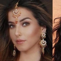 Baru-baru ini Tasya Farasya kembali mencuri perhatian karena berdandan ala artis Bollywood, Katrina Kaif. Tasya tampak mengenakan busana dan kain sari berwarna merah dengan dilengkapi aksesori khas India. Penampilannya itu membuat Tasya Farasya sukses bercosplay menjadi Katrina Kaif. Foto: Instagram