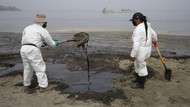Tumpahan Minyak di Pantai Peru Terus Dibersihkan