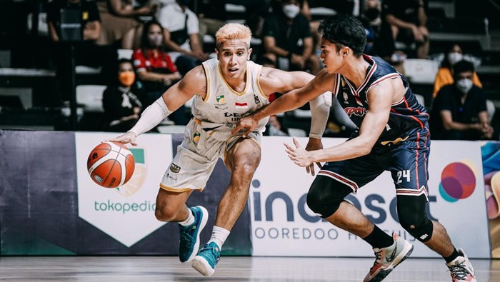 Dewa United Surabaya kalahkan Indonesia Patriots, Sabtu (22/1/2022).