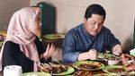 Erick Thohir Makan Sate yang Pernah Dicicipi Jokowi di Sukabumi