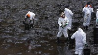 Tumpahan minyak di pantai Peru disebabkan oleh gelombang tinggi yang disebabkan oleh letusan gunung berapi bawah laut Tonga.