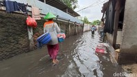 Kawasan rumah di Tegal Alur, Kalideres, Jakarta Barat (Jakbar) masih dilanda banjir. Terhitung sudah lima hari banjir wilayah ini belum kunjung surut.