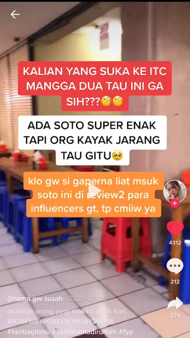 5 Makanan di ITC Mangga Dua Ini Viral di TikTok
