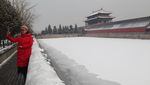 Kala Istana Kota Terlarang di China Berselimut Salju