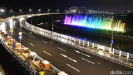 Kala Jembatan Suroboyo Berhias Air Mancur Menari
