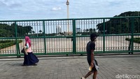 Sebagaimana diketahui, Monas ditutup sejak Maret 2020.